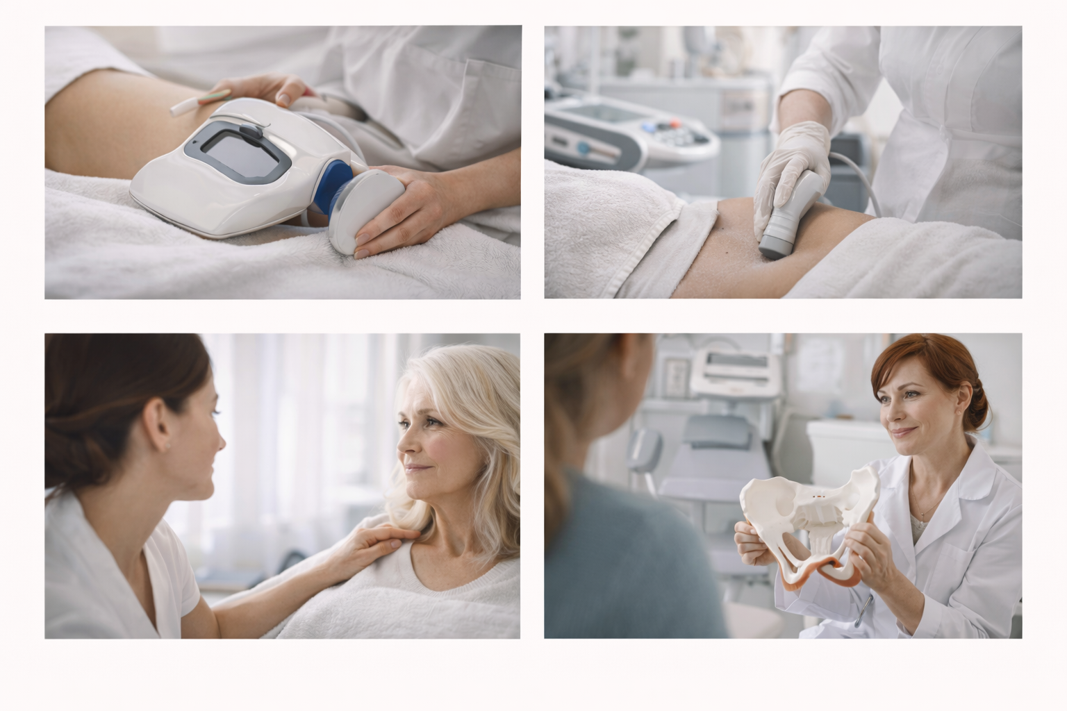 Collage of incontinence support services